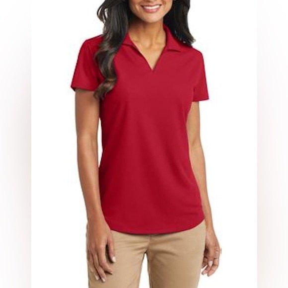 Port Authority L572 Engine Rec Ladies Dry Zone Grid Performance Polo - Picture 2 of 8